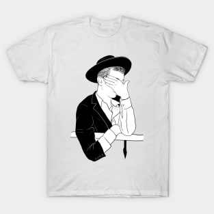 Orthodox jewish boy closing his face T-Shirt